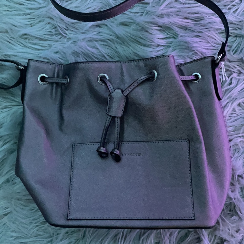 Francinel Grey/Silver Over the Shoulder Bag
